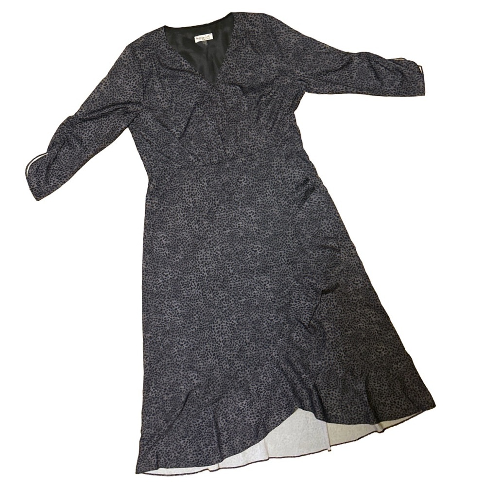Asymmetrical Wrap Dress with V-Neck 10